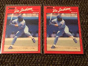 Lot Of 2 1990 Donruss Bo Jackson #61 Baseball Cards In Excellent Condition!! - Picture 1 of 5