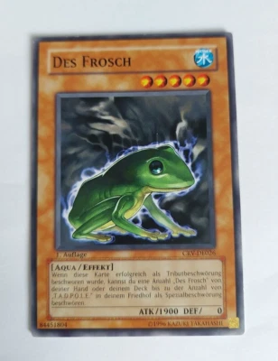 Yu-Gi-Oh!-Karte Des Frosch / CRV-DE026 / Common / 1.Auflage / Exzellent - Bild 1 von 4
