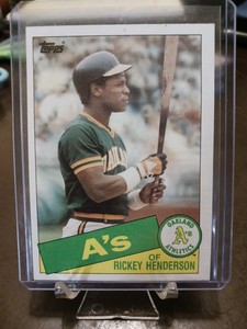 1985 Topps  #115 Rickey Henderson 