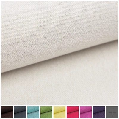 novely® MALCHIN Polsterstoff flauschig Leinenlook Möbelstoff | Meterware | 1 lfm