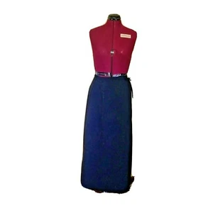 Hugo Buscati Collection Wrap Pencil Skirt Black Women Vintage Size 10 - Picture 1 of 6