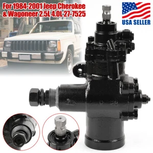 Power Steering Gear Box For 1984~2001 Jeep Cherokee & Wagoneer 2.5L 4.0L 27~7525 - Picture 1 of 11