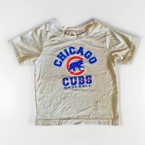 Chicago Cubs MLB Toddler Boys’ Dri-fit Graphic T-Shirt Gray Size 3T - Picture 1 of 2