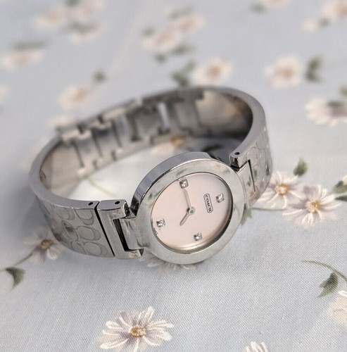 Orologio da polso Coach Game vintage firmato Mercer donna 'S bracciale bambino rosa