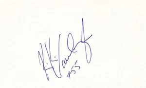Kiki VanDeWeghe Signed Autographed 3x5 Index Card Denver Nuggets - Picture 1 of 2