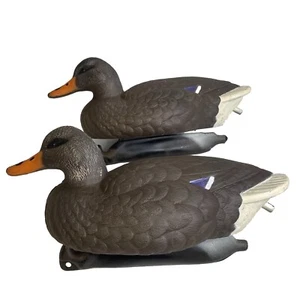 Vintage Mallard Duck Decoy Full Limit Pair Of 2 Ducks Hunting 2004 Flambeau - Picture 1 of 7