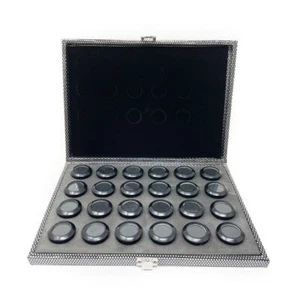 Gemstone Storage Box Set 24 Boxes Small Parts Organisation Gems Stones Display - Picture 1 of 5