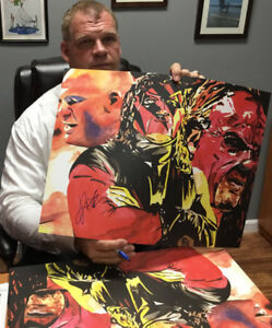 Autographed Kane 18 x 24 Poster, Print WWE Wrestling WWF Big Red Monster 