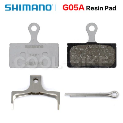 Pastillas de freno de disco de resina Shimano 2 pistones G05A-RX para XTR/XT/SLX/DEORE UP G03A Foto 1 de 4