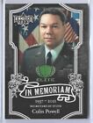 2022 Decision ~ Sec. Of State Colin Powell "In Memoriam" Elite Card #Im10 ~ 2/3