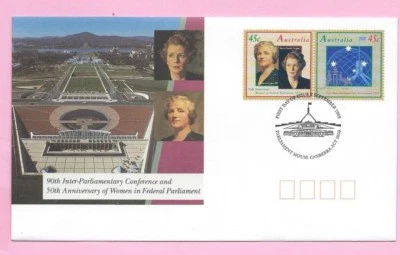 AUSTRALIA  FDC 1993 - INTER PARLIAMENTARY CONFERENCE  - Shs Parliament House - Image 1 of 2