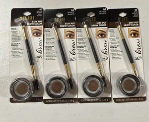 4X Lot Milani Stay Put Brow Color 03 Medium - 04 Brunette - 05 Dark Brown - Picture 1 of 6