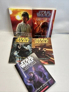 Lot of 5-Star Wars books Paperback-the Last Of The Jedi 3,5,8,9-preowned / Read - Imagen 1 de 13