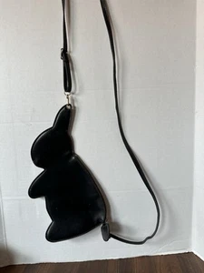 Bunny Purse Small. Crossbody Easter Spring Fun Church Black And Small Cute - Picture 1 of 6