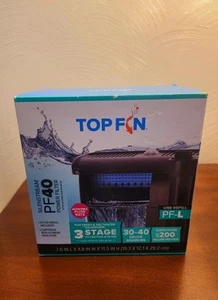 Top Fin PF-40 Silentstream Power Filter 3 Stage Bio Filtration Hang On Waterfall - Picture 1 of 5