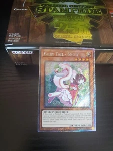 Yugioh Stampede - Fairy Tail - Snow - Platinum Secret Rare - RA04-EN269 - Picture 1 of 1