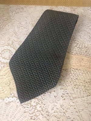 Christian Dior Monsieur Silk Tie Men's Green Pattern Made in France - Image 1 of 4