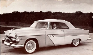 Postkarte 1955 Plymouth Belvedere Cabrio Händler Angebot unverpostet - Bild 1 von 2