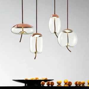 Kitchen Glass Pendant Light Bar Lamp Room LED Ceiling Lights Chandelier Lighting - Picture 1 of 12