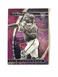 Luis Campusano 2021 Panini Chronicles Titan Purple Velocity Prizm #18