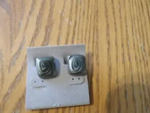blue/gray clip earrings - Picture 1 of 2