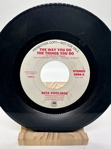 RITA COOLIDGE The Way You Do The THings You Do A&M 2004 PROMO VINYL RECORD 7" - Picture 1 of 2