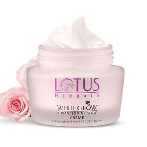 Lotus Herbals White Glow Advanced Pink Glow Cream SPF 25 I Pa+++ | 35 gram