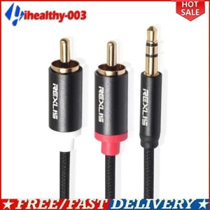 Premium Cinch zu Aux Kabel 3,5mm Klinke Audio 2x Cinch RCA Stecker auf Klinke - Bild 1 von 22