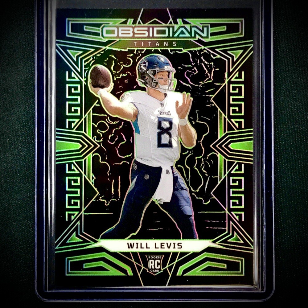 2023 Panini Obsidian Football Will Levis RC Rookie Green Electric Etch /25 SSP