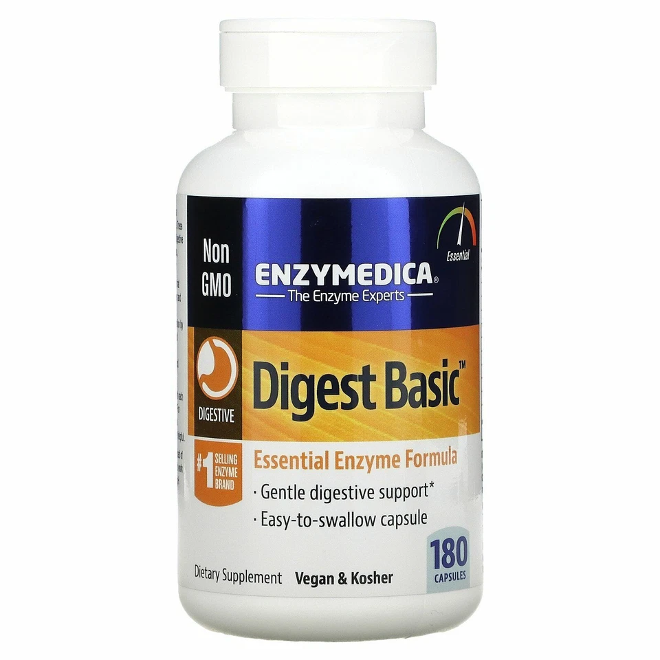 Enzymedica Digest Basic Essential Enzyme Formula Capsules - 180 Count