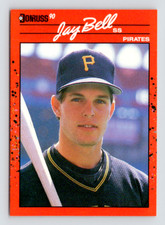 1990 Donruss Card, #488 Jay Bell, Pittsburgh Pirates