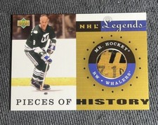 2001/02 UPPER DECK NHL LEGENDS PIECES OF HISTORY STICK CARD PH-MH GORDIE HOWE SP