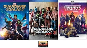 Marvel's GUARDIANS OF THE GALAXY One 1 Two 2 Three 3 Complete 3 DVD Set New - Picture 1 of 5
