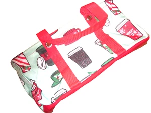 Thirty One TINY Utility Tote in Holiday Cafe NWT - Picture 1 of 4