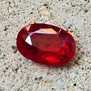 34.00 Ct Natural Mozambique Red Ruby Oval Cut Certified Loose Gemstone H886 - Picture 1 of 5