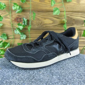 Saucony Damen Sneaker Schuhe Größe 7,5 Medium schwarz Leder Schnürschuhe - Bild 1 von 10