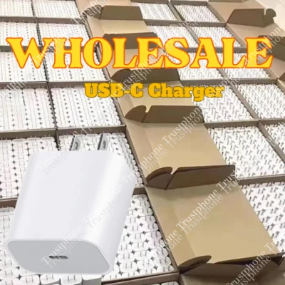 Лот 1-1000 для iPhone iPad 20 Вт PD USB C тип C адаптер питания быстрое зарядное устройство блок - Изображение 1 из 4