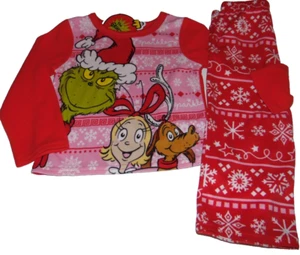 ~NWT Girls THE GRINCH Christmas Snowflakes Pajama Set! Size 2T Super Cute FS:)~ - Picture 1 of 1