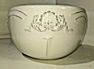 Nesting White Bowl sets of 3 With Crest Emblem - Picture 1 of 10