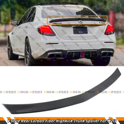 PARA MERCEDES BENZ W213 CLASE E ESTILO V HIGHKICK ALERÓN MALETERO FIBRA CARBONO 17-23 Foto 1 de 4