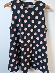 Jovonna London Polka Swing Tunika Bluse Top Gr. 14 - Bild 1 von 5