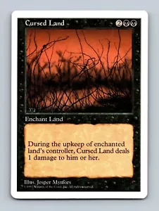 Magic The Gathering MTG - Cursed Land - 5th Edition 1997 - Picture 1 of 2