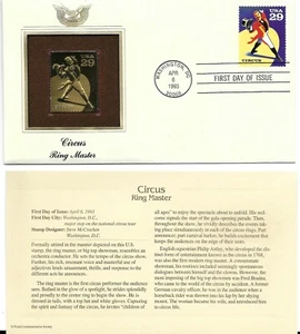 Circus-Ring Master-1st day issue-Golden Replica - Picture 1 of 1