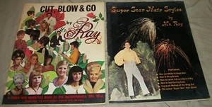 PAIR 60s-70s VINTAGE MR. RAY CUT, BLOW & GO + SUPER STAR HAIR STYLES SOFTBOUND - Picture 1 of 10