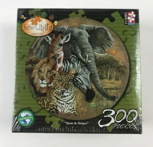 Spots & Stripes Safari Animals Serendipity 300 Jumbo Grip Puzzle - New - Picture 1 of 2
