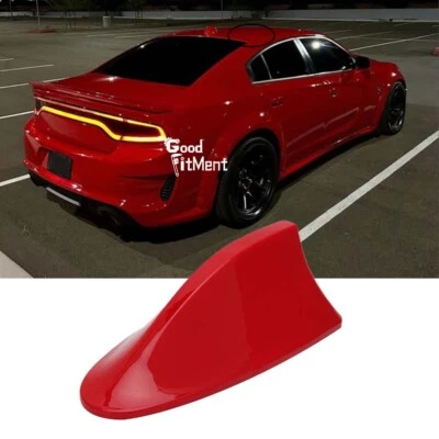 For Dodge Challenger Charger Shark Fin Roof Antenna Cover Car Radio AM/FM Aerial Foto 1 de 4