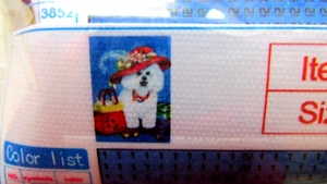 NUOVO Diamond Art Painting Kit BICHON FRISE CANE CAPPELLO ROSSO BORSA di Global Hot Sale - Foto 1 di 11