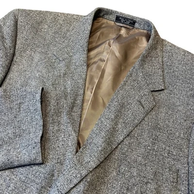 Men's Bert Pulitzer Silk Blazer Sport Coat Gray Patterned Professional Wear 50L - Image 1 of 4