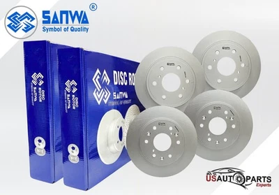 FRONT & REAR BRAKE ROTOR SET GEOMET COATED FOR CADILLAC ESCALADE AVALANCHE 07-20 - Image 1 of 4