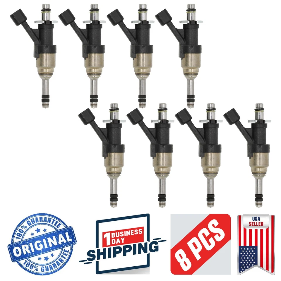 8X Inyector de combustible OEM 12710481 12668390 para General Motors Chevrolet Cadillac GMC Foto 1 de 4